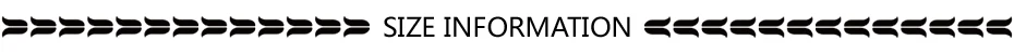 size information 