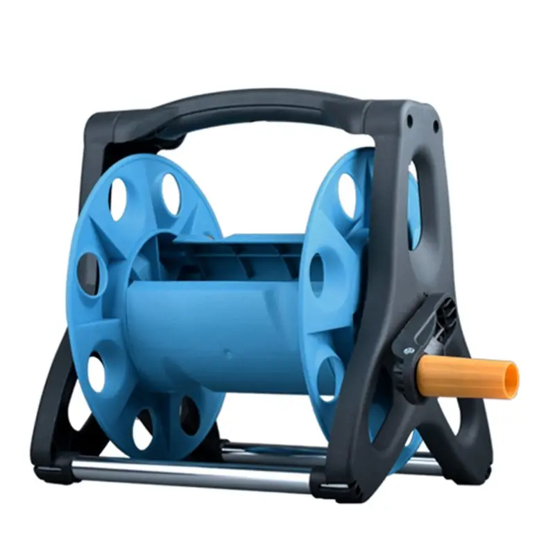 

Garden Water Hose Reel Pipe Storage Cart Rack Holder Winding Waterpipe Bracket Shaking Tool