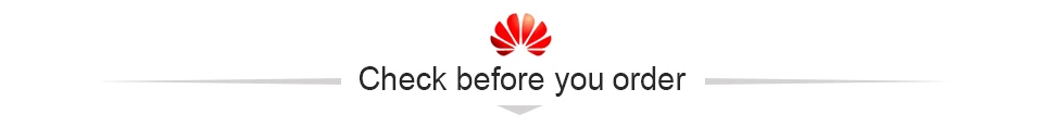 Check before you order