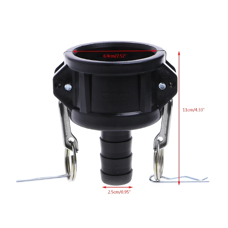 SDENSHI 2Pcs Cam-Lock Adapter IBC Tank 2 Inch Camlock Fitting Adapter to Hose Tail SDENSHI 2Pcs Cam-Lock Adapter IBC Tank 2 Inch Camlock Fitting Adapter to Hose Tail