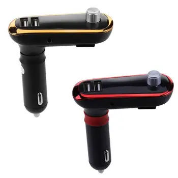 

Wireless Bluetooth Hands-free Car Kit 12V-24V Automobiles FM Transmitter Modulator TF AUX MP3 Player Dual USB Car-charger