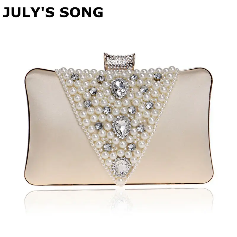 

JULY'S SONG 2018 Diamond Clutch Evening Bag Rhinestones Shoulder Handbag Wedding Party Bridal Handbag Sliver Bags Messenger Bag
