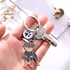 Rottweiler dog pendant key chains for men women silver color alloy metal bag charm male female car keychain key ring holder ► Photo 3/6