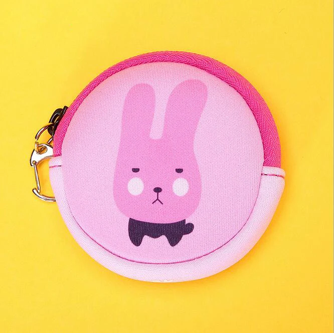 

2016 hot sale kids Kawaii Animals rabbit Cartoon Stitch Silicone Coin Purse Key kids Girls Wallet Earphone Organizer Box Bags