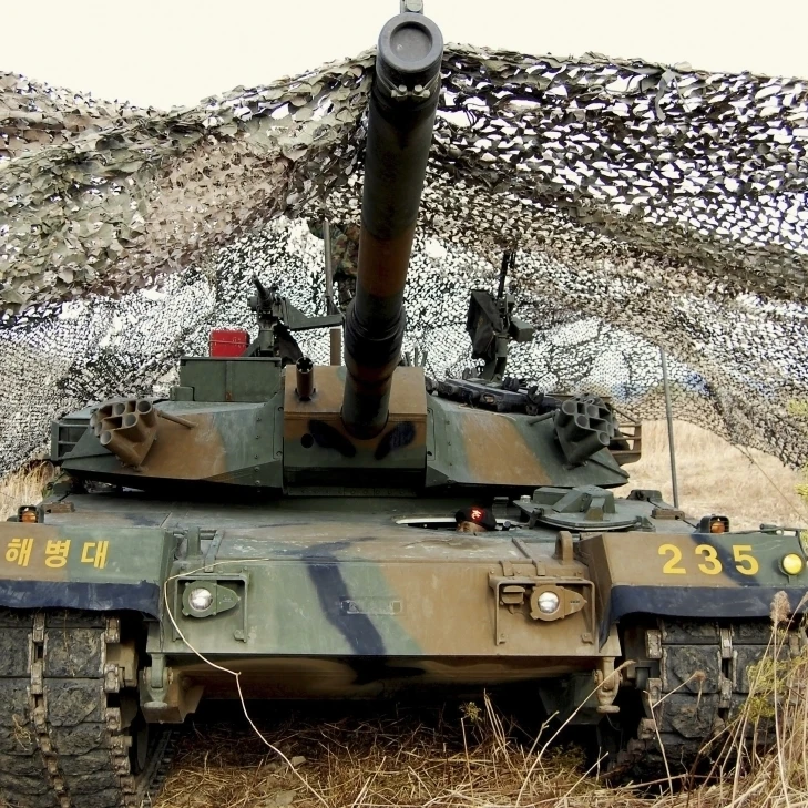 Mock aggressors from Republic of Korea Marine Corps prepare their tank Poster Print (33 x 24)