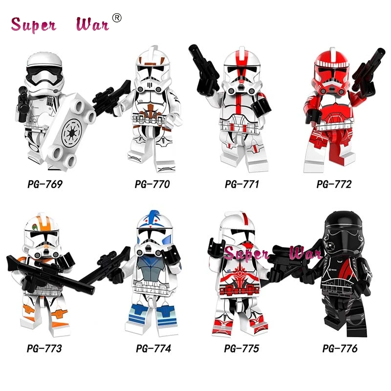 

1PCS star wars Figure The Last Jedi Imperial Army Military Clone Trooper Stormtrooper building blocks toys for children