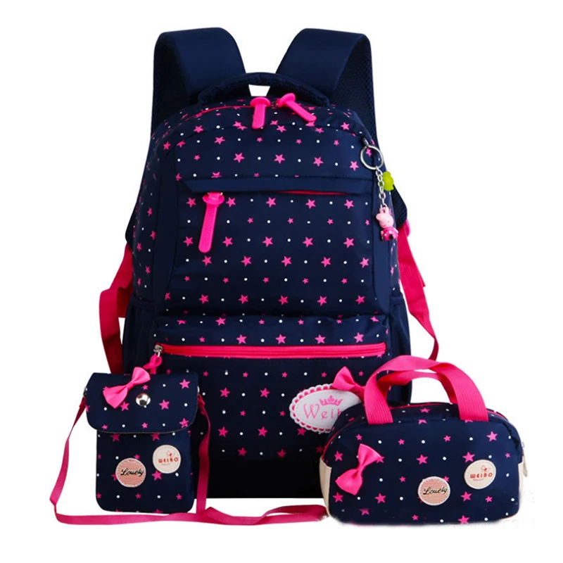 

School Backpack Kids Star Printing Children Backpacks Teenagers Girls Waterproof School Bags For Girls Orthopedics Schoolbags