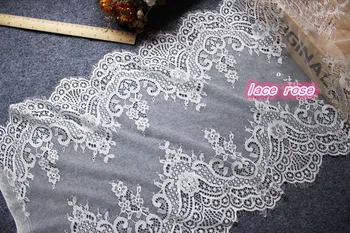 

3M French Eyelash Lace Black /White Chantilly Lace Fabric for Wedding veil bridal Diy decoration Craft Sewing accessories