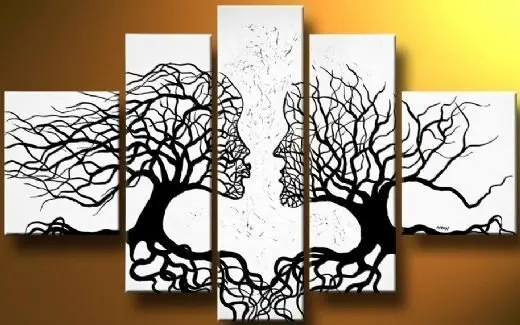 Hand Painted Lover Tree Painting Home Decor Landscape Hand Painted Lover Tree Painting Home Decor Landscape Canvas Art Paintings For Living Room Wall