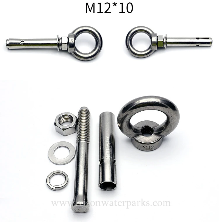 Water park pool 304 stainless steel equipment Lane line hook retainer embedded parts Directly fixed (1)