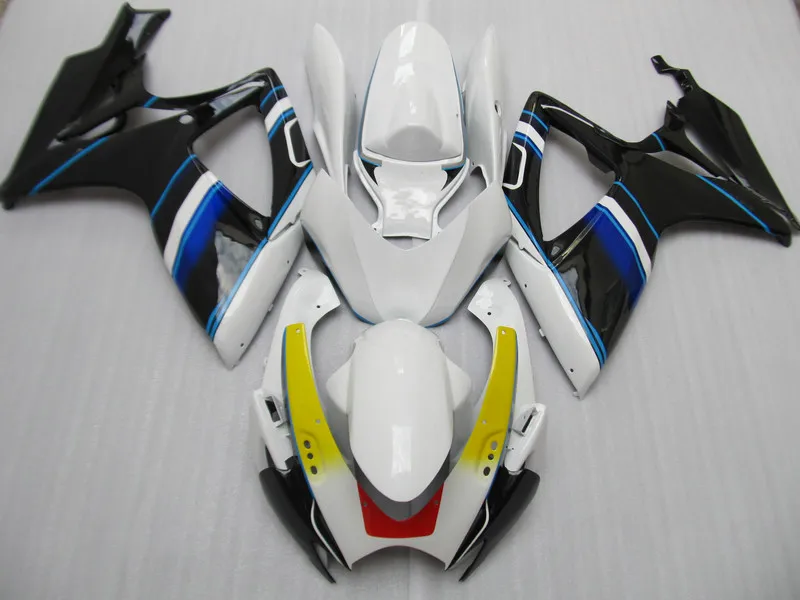 

Motorcycle Fairing Kit for SUZUKI GSXR 600 750 K6 06 07 GSXR600 GSXR750 2006 2007 ABS TOP White black Fairings set+7gifts SD56
