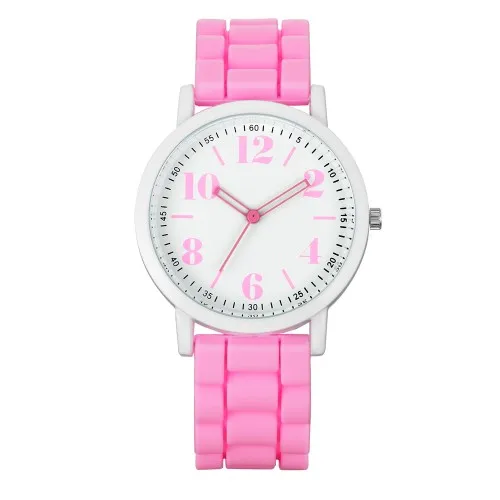 Горячее предложение бренд XINEW Часы Мужская силиконовый ремешок спортивные часы Montre Homme Femme Reloj Hombre Mujer студентов Наручные часы - Цвет: Pink