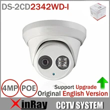 Hikvision Original English Version DS-2CD2342WD-I 4MP WDR EXIR Turret Network Camera MINI Dome IP Camera CCTV Camera 2.8mm Lens