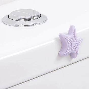 

5pcs/Pack Wall Thickening Mute Starfish Modelling Rubber The Handle Door Lock After Protective Pad Baby Safety Protection