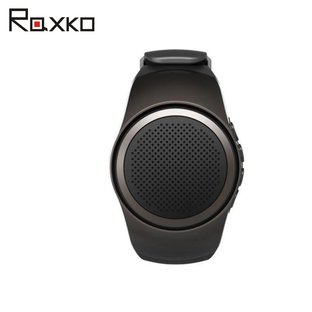 

Raxko 2018 Blutooth Wireless Outdoor Portable Speaker Bluetooth watch For Phone Music bluethooth Loudspeaker TF Card FM Radio
