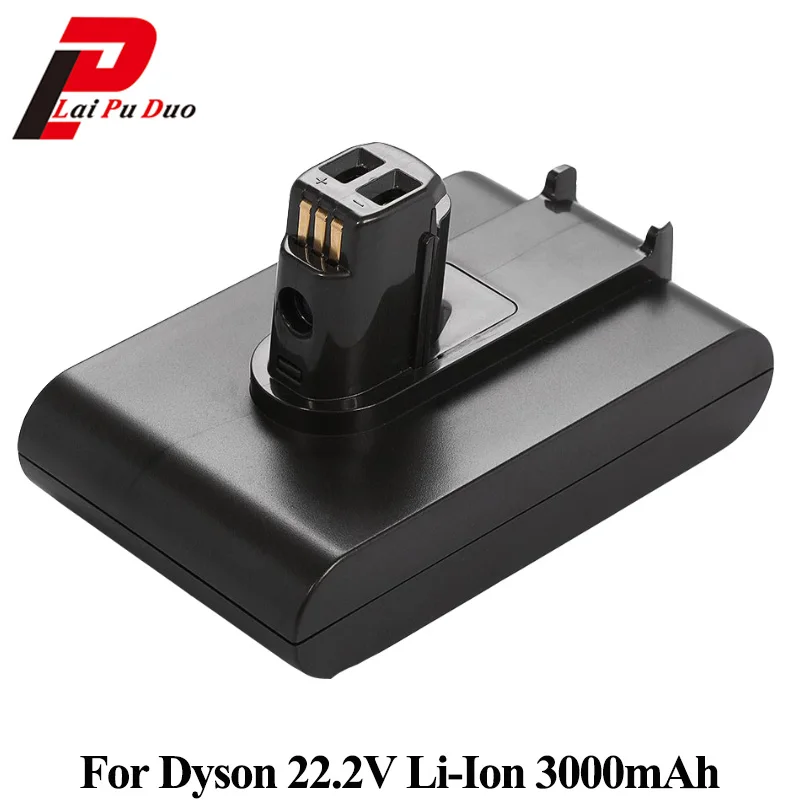 22.2V 3000mAh Li ion Replacement Battery For Dyson Handheld Vacuum