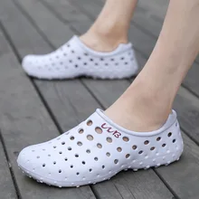 Г. летние классические мужские туфли с боковым отверстием пляжная обувь повседневные крутые шлепанцы на толстой подошве прогулочная обувь мужская обувь на плоской подошве