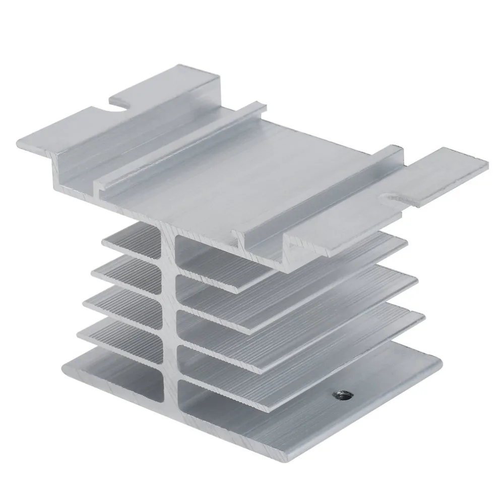

1pc Single Phase Solid State Relay SSR Aluminum Heat Sink Dissipation Radiator Newest
