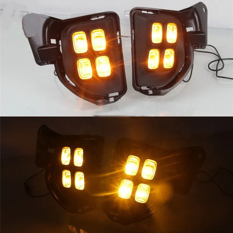 

Hot bus accessories 2014-2018 hiace daytime running lamps 2 LED lights for toyota hiace van Fog lamps assembly
