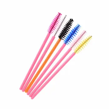 

50 PCS /lot Disposable Micro Eyelash Brush Comb Mascara Wands Eye Lashes Extension Makeup Brushes Mascara Applicator