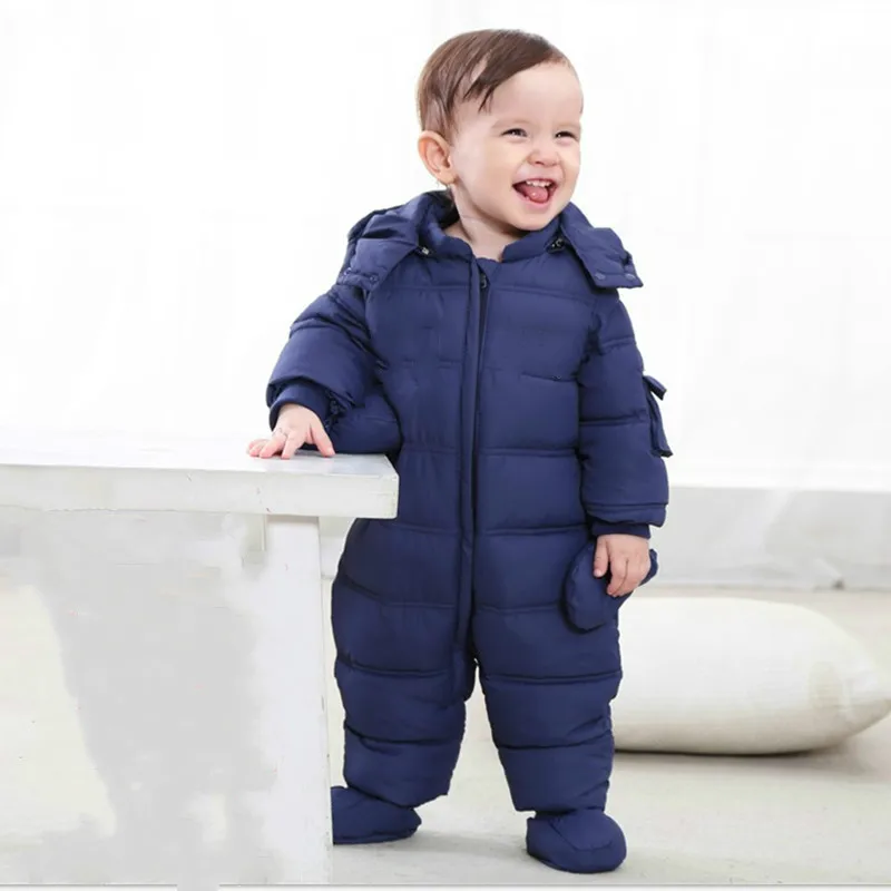 The Newborn Male and Female Infants Climb Down Jacket Down Baby Clothes