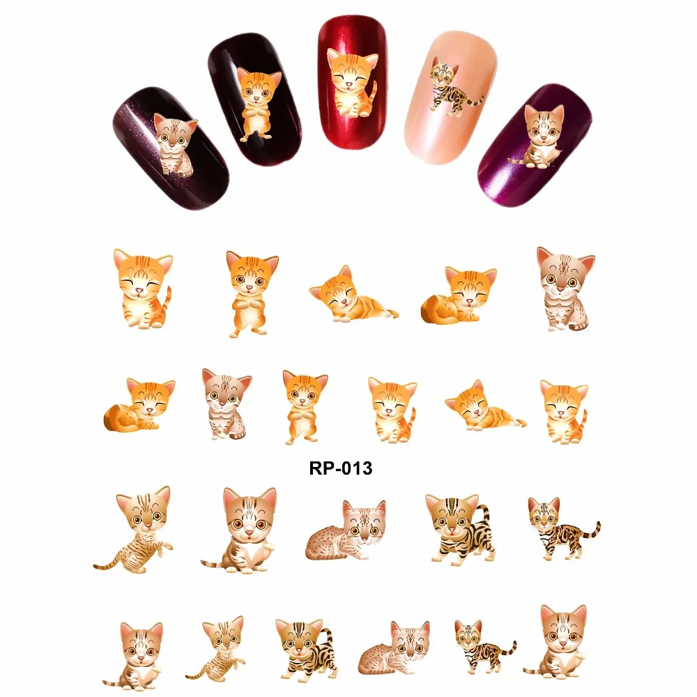 NAIL ART BEAUTY NAIL STICKER WATER DECAL SLIDER CARTOON LOVELY CUTE CAT font b PUSSY b