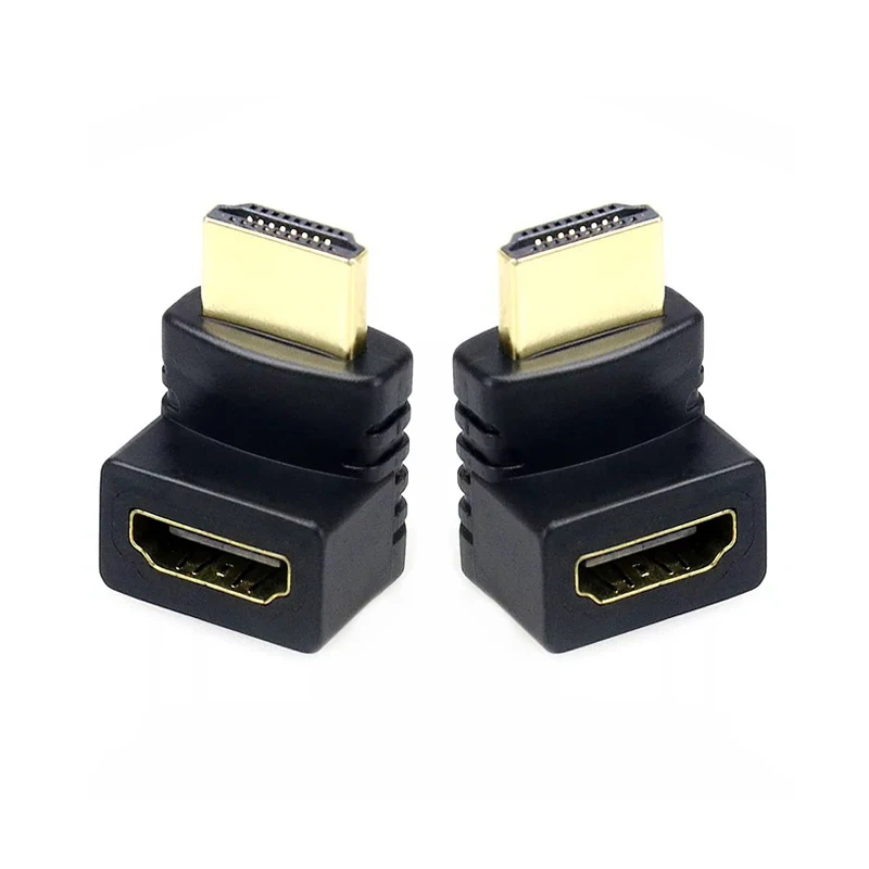 270/90 градусов правый угловой разъем HDMI A папа мама кабель адаптер преобразователь