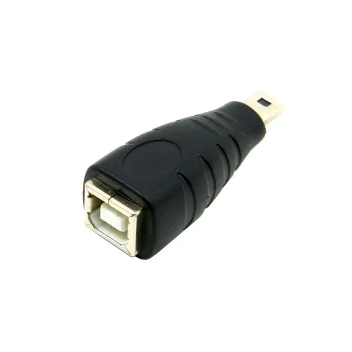 100pcs / lots Mini USB B type 5pin male to USB 2.0 B Type USB B Female