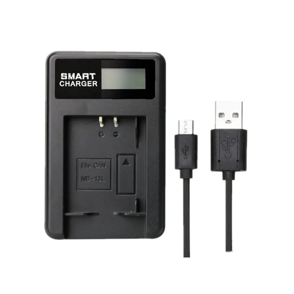 NB 13L NB13L LCD Tunggal Charger Baterai Charger untuk Canon G7X G5X