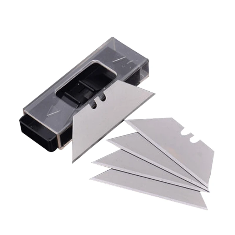 BENYS 5pcs Folding Trapezoidal Knife Blade Art Carpet Cutter Alloy