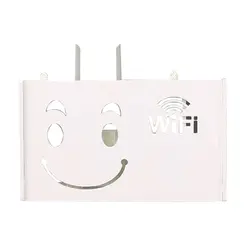 Беспроводной Wi-Fi маршрутизатор деревянный ящик для хранения-пластиковыая полка настенные вешалки кабель кронштейна хранения домашнего