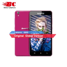 En Stock Original Lenovo S850 Double SIM Android 4.4 MTK6582 Quad Core 5.0 ”IPS 1280×720 1 GB RAM 16G ROM 13.0MP Caméra WCDMA GPS