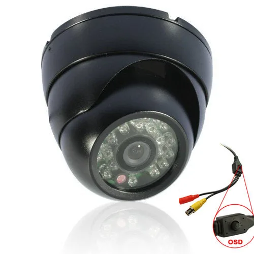 CCTV камера безопасности 1/" sony Effio CCD 700TVL OSD меню 24 светодиодный купол инфракрасный Камера IR