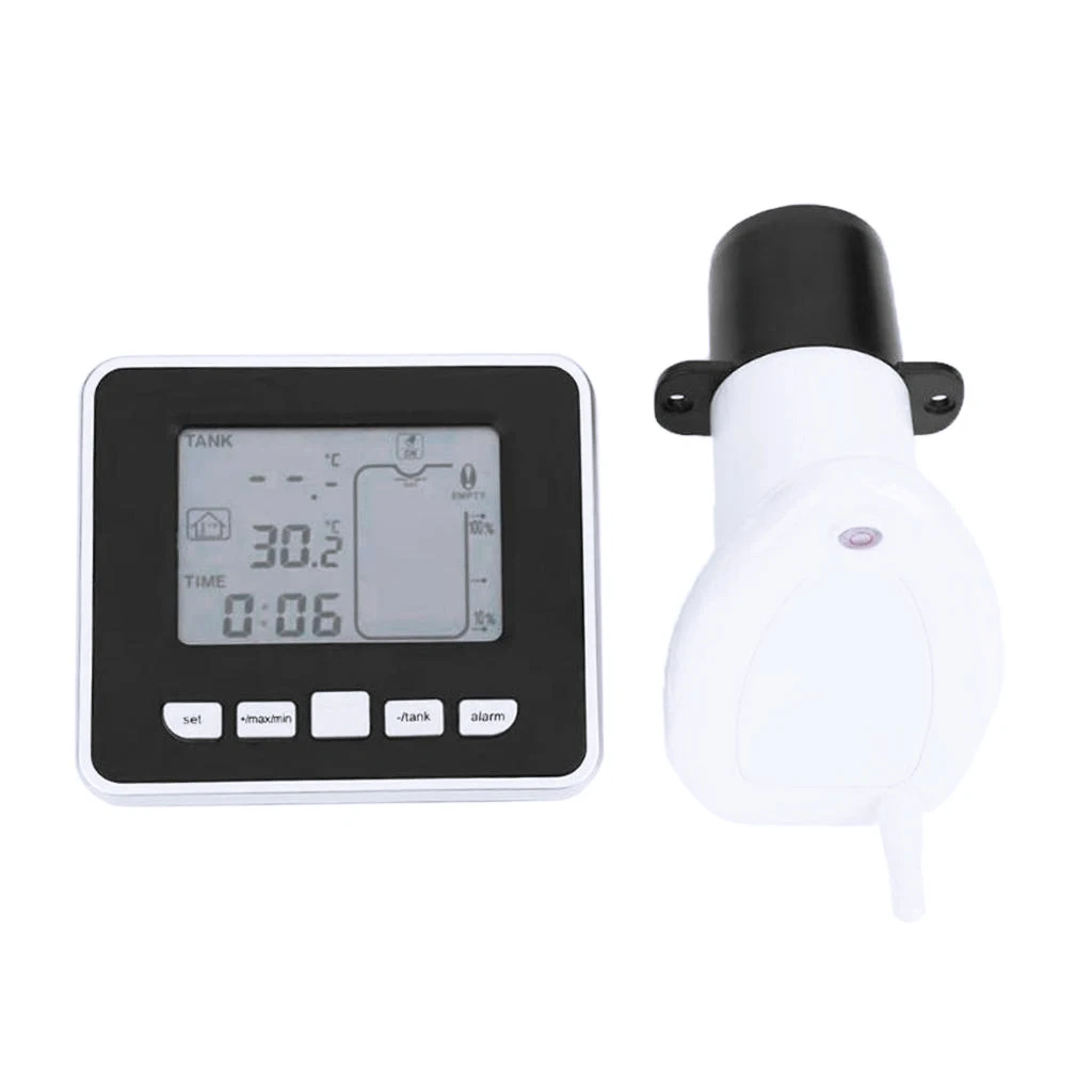 

Ultrasonic Water Tank Level Meter with Temp. Sensor Low battery Indicator