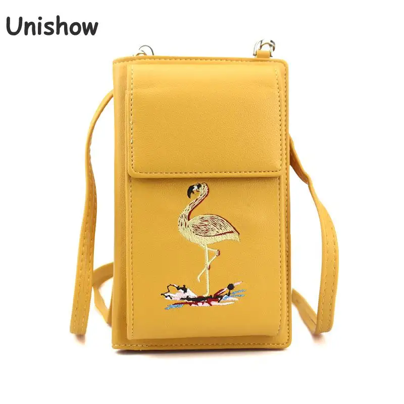 

Unishow Small Crossbody Bags For Women Multifunction Female Phone Purse Wallet Bag Embroidery Mini Women Shoulder Messenger Bag