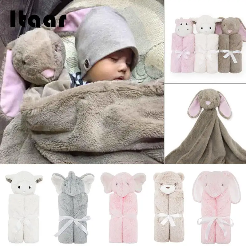 

Swaddling Infant Wrap Bathrobe Soft Cute Rabbit Sheep Bear Elephant Multicolor Newborn Products Winter Gift Sleeping Household