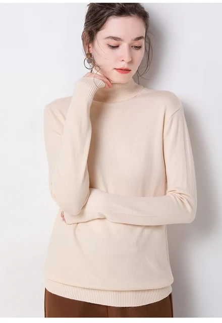 2019 Autumn Winter sweater women turtleneck cashmere sweater knitted pullover women sweter fashion sweaters new Plus Size tops 26 详情_37