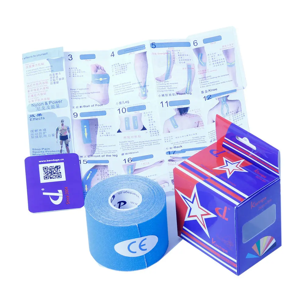 K tape 5cm x 5m (5 roll/Lot) Kintape Kinesiology Tape Waterproof
