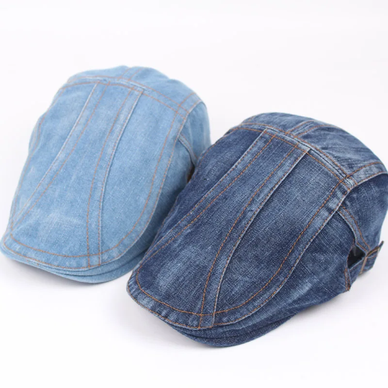 

Artist Musician Director vintage Cowboy Washed Style Unisex Berets Caps Men Outdoor Breathable Adjustable Model Hats Women BL013
