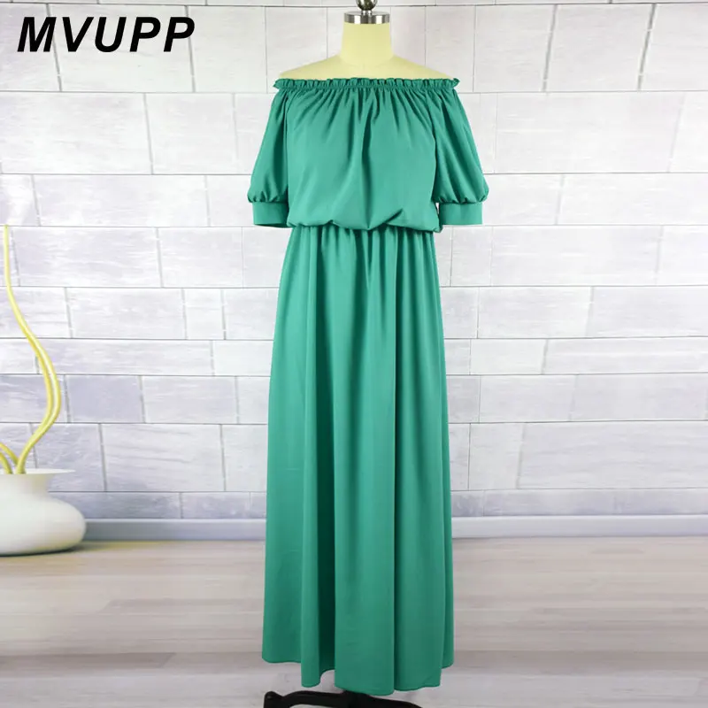 MVUPP платья для мамы и дочки; одинаковые комплекты для семьи; 6 цветов; богемная одежда без бретелек для мамы и дочки; пляжное вечернее платье - Цвет: colour 1