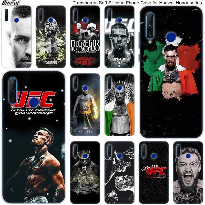 

Hot Conor McGregor UFC Soft Silicone Phone Case for Huawei Honor 20 20i 10 9 8 Lite 8X 8C 8A 8S 7S 7A Pro View 20 Fashion Cover