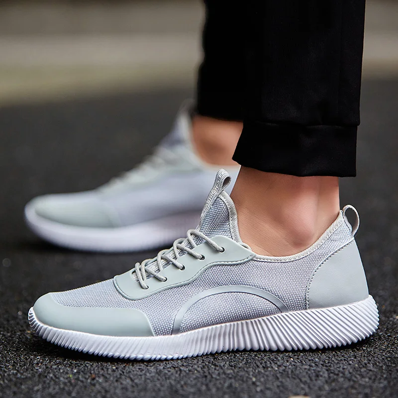 2018 Mâle bleu Lace Appartements Chaussures Lumière D'été Pour Garçon gris Mode Grande 47 Occasionnels Respirant Taille Noir Up Hommes 35 wxUSXzpq6