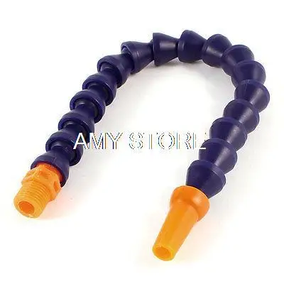 

1/4" BSPT Male Threaded Round Nozzle Water Oil Coolant Pipe Hose Navy Blue