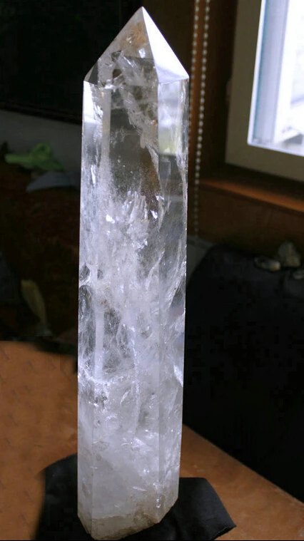 

huij 00728 Large Clear Quartz Natural Point Cluster Crystal Rough Healing