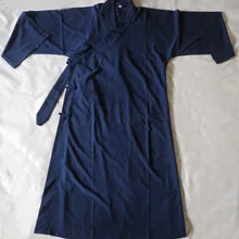 Даосская одежда форма для Тай Чи одежда Taoism представление кунг-фу GOWNmartial arts длинный robeSummer& Весна темно-синий