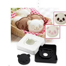 FedEx 24 компл. Kawaii Smiley панда Тост Хлеб Форма плесень Форма штамп плесень Форма r комплект Кухня инструментов комплект сэндвич плесень