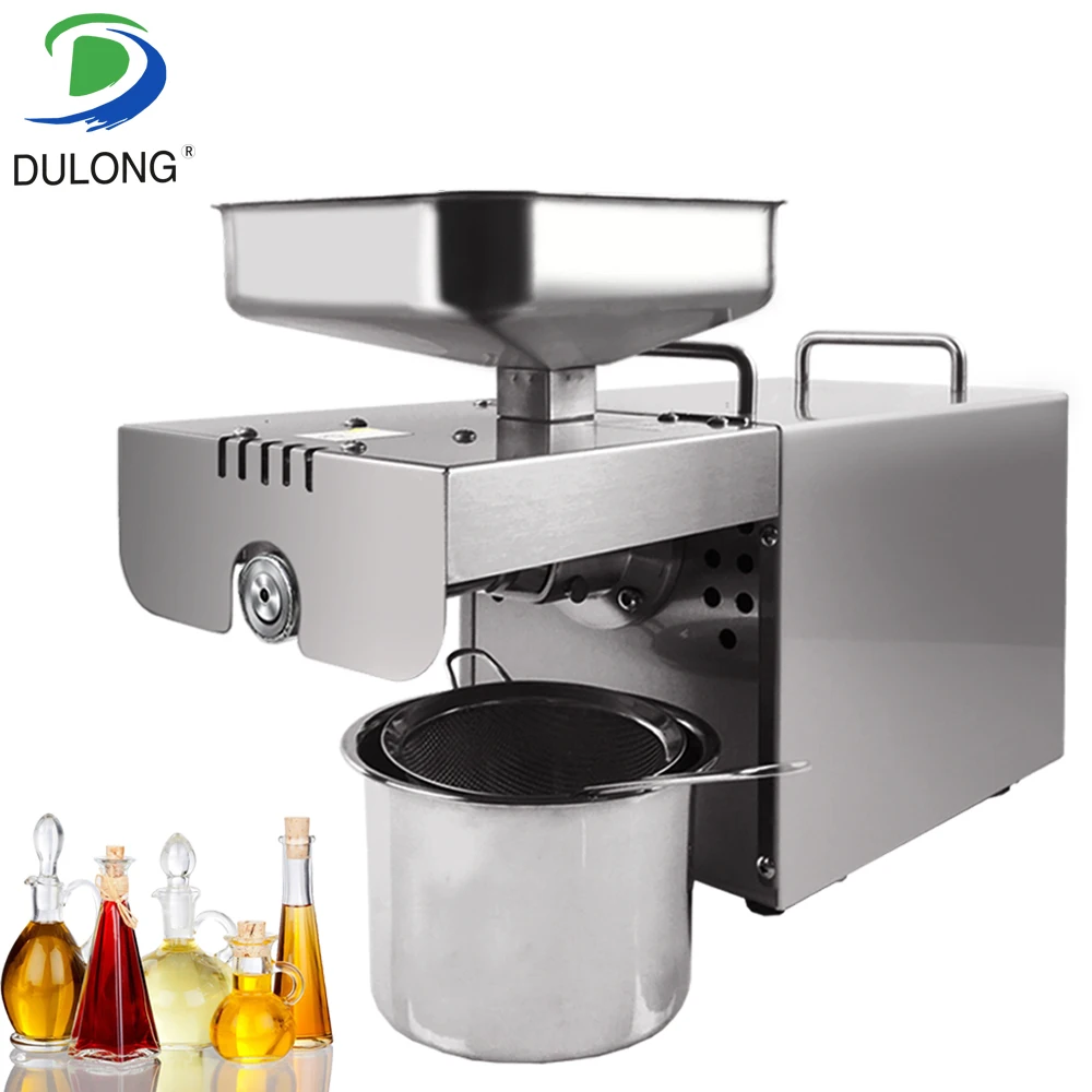 

Household Oil Press Machine Cold Hot Press For Peanut Small Home Automatic Mini Seed Oil Extraction Machine EU Stock