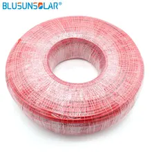 250 mpers/рулон TUV утвержден 1x4. 0mm2 Солнечный кабель провода для солнечной системы питания, 12AWG PV кабель красного цвета