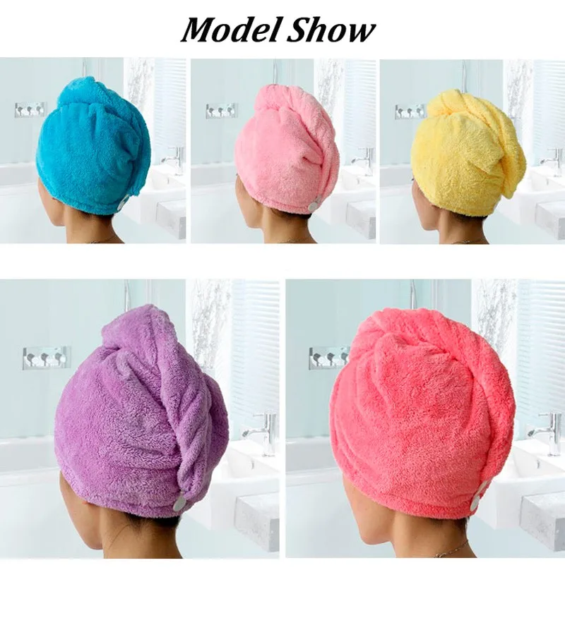 SLSHLYJ/супер абсорбент для ванной комнаты, быстросохнущее из микрофибры, банное полотенце, сухая шапочка для волос, банное турецкое полотенце 25x65 см