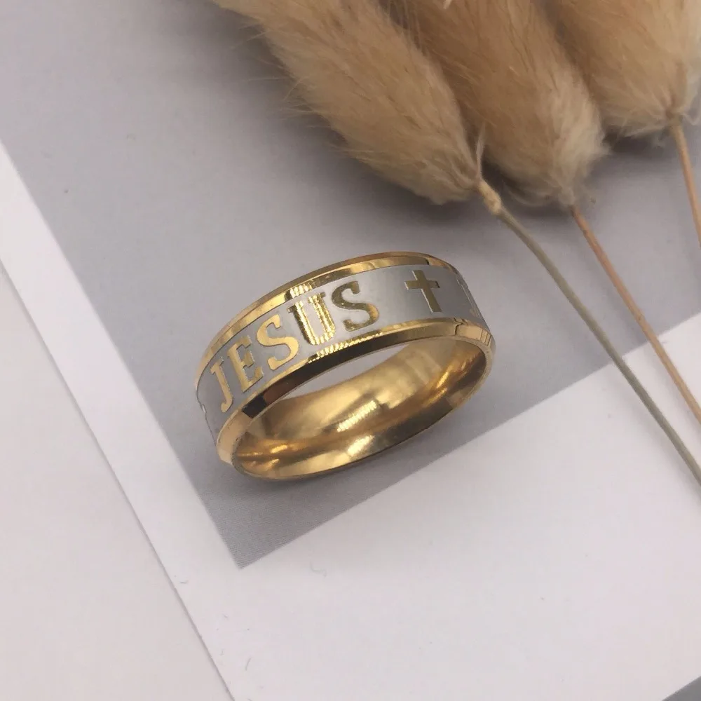 Никогда не исчезают 8 мм 18KF Gold filled 316L нержавеющая сталь мужские и женские
